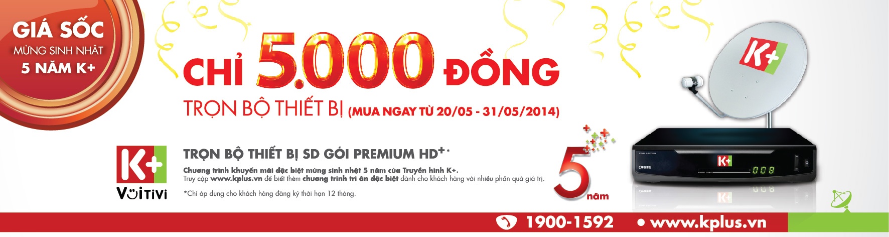 K+ tri an khach hang bang muc gia 5.000 dong hinh anh