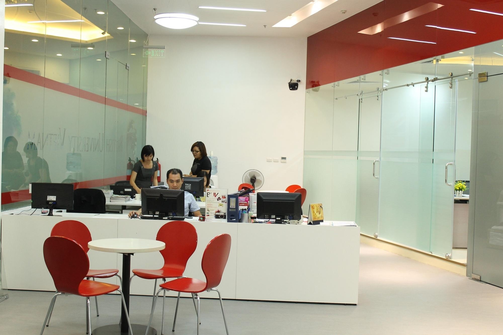 Khu vực tư vấn tiếp sinh viên.