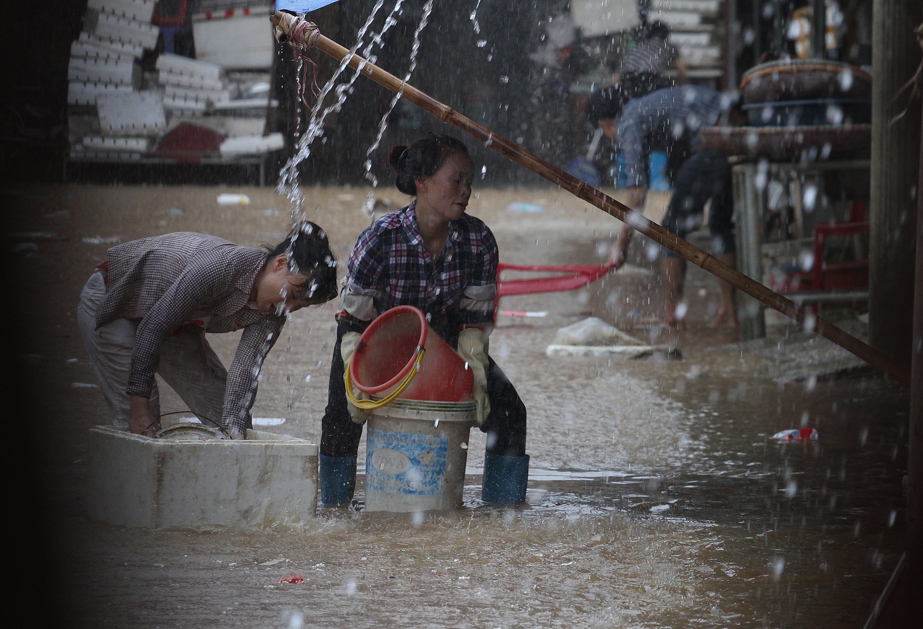 Lang Son nhu bai chien truong sau lu hinh anh