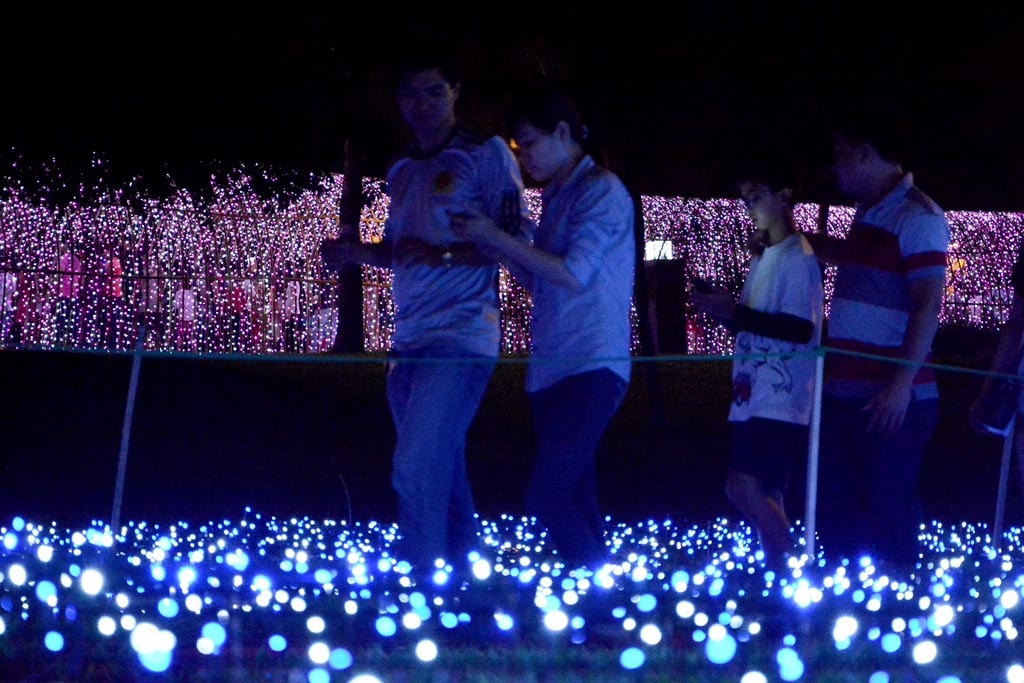 Một  số bạn trẻ cho biết: “Khu vực này trước đây rất vắng vẻ, nhưng từ khi trang trí đèn led tại công viên này thì người dân đổ về đây càng ngày càng đông”.