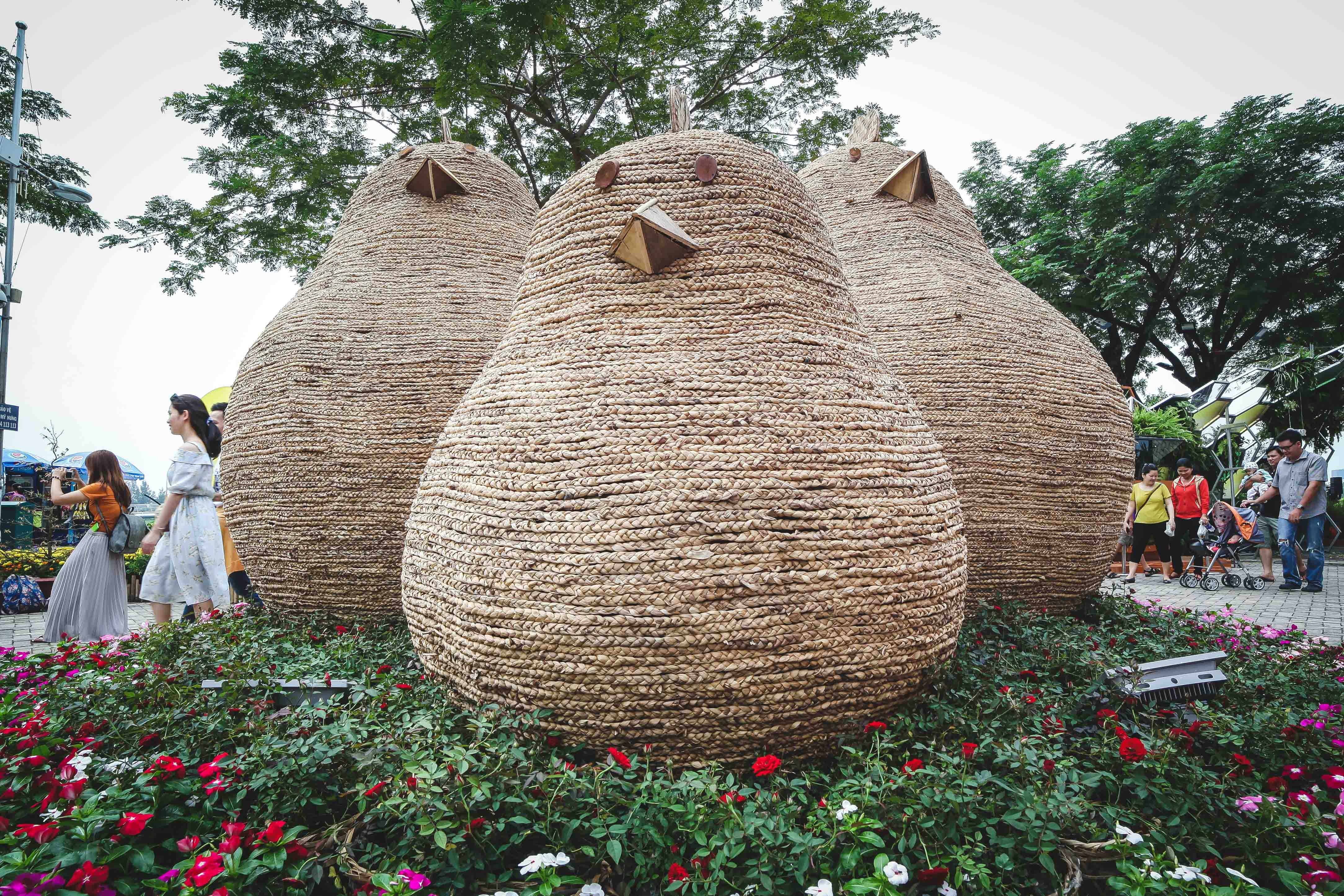 Hoi hoa xuan o pho nha giau Sai Gon hinh anh