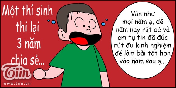 Nhung cau tra loi chi co o mua thi cua cac si tu hinh anh