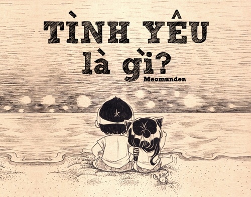Bo tranh 'Tinh yeu la gi' khien gioi tre thich thu hinh anh