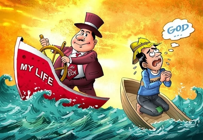 Người giàu tin rằng: Tôi tạo ra cuộc đời của chính mình. Người nghèo thì nghĩ: Cuộc sống toàn những điều bất ngờ xảy đến với mình.