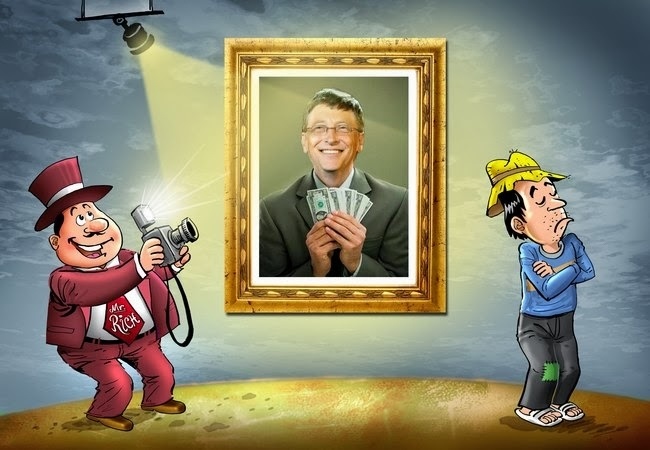 Thái độ với những người người giàu có và thành công: người giàu thì ngưỡng mộ, còn người nghèo lại phẫn nộ.