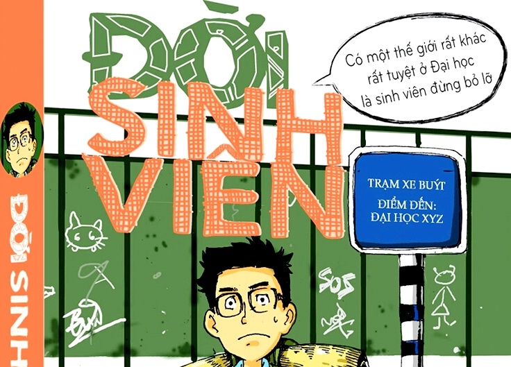 Truyen tranh thu vi ve cuoc song sinh vien hinh anh