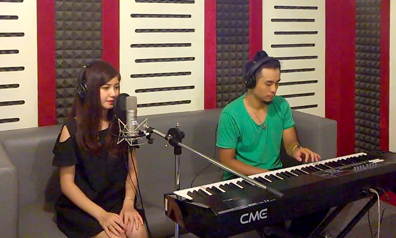 Hot girl An Japan cover 'Lost stars' cua Maroon 5 hinh anh