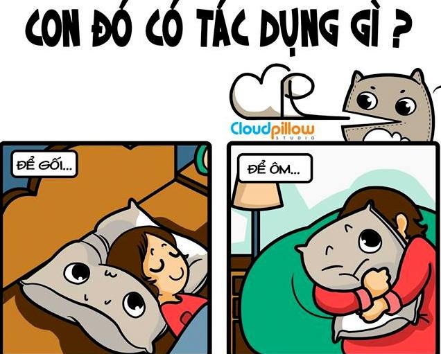 Truyen tranh sang tao ve y nghia cua chiec goi om hinh anh