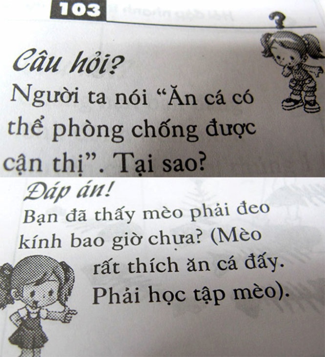 Một câu hỏi - đáp trong cuốn sách 
