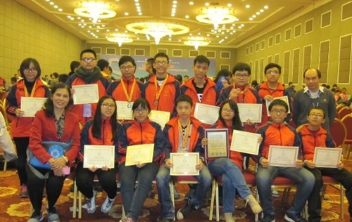 Đoàn Việt Nam tại lễ trao giải.