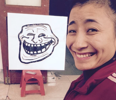 9X xu Nghe duoc phong la 'thanh troll' phien ban nu hinh anh