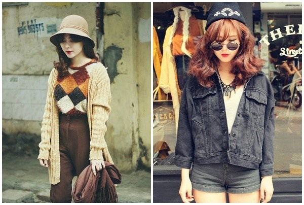 Bên cạnh những bộ đồ nữ tính, nhẹ nhàng, Thanh Loan cũng phối những bộ đồ theo phong cách năng động mạnh mẽ..