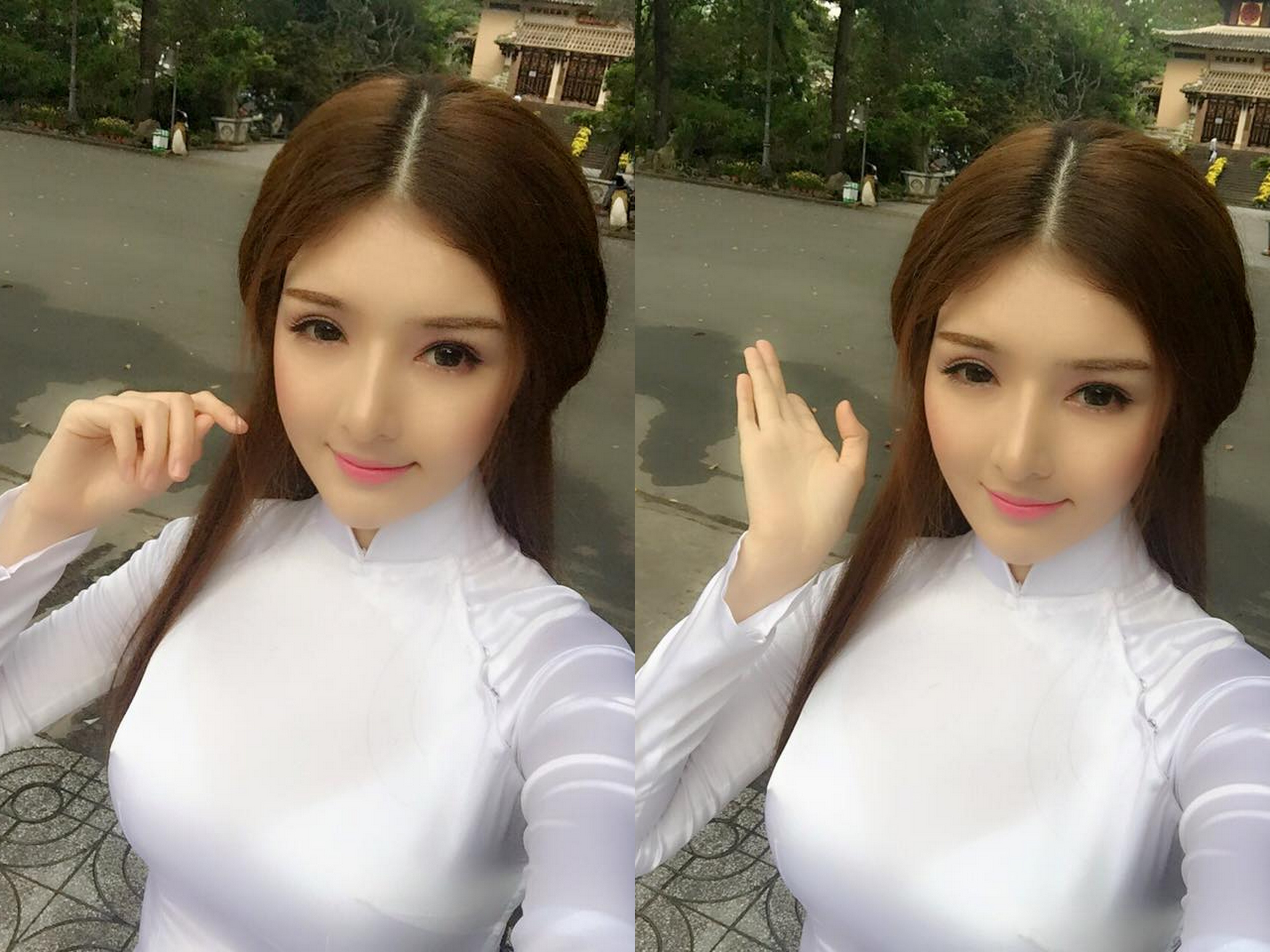 Facebook hot girl tuan qua: Chiec mui cung do cua Lilly Luta hinh anh