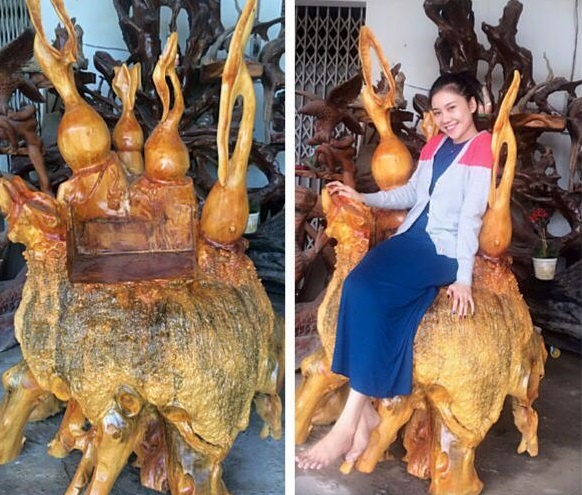 Hot girl Tam Trieu Dang duoc bo tang ghe go tram trieu hinh anh