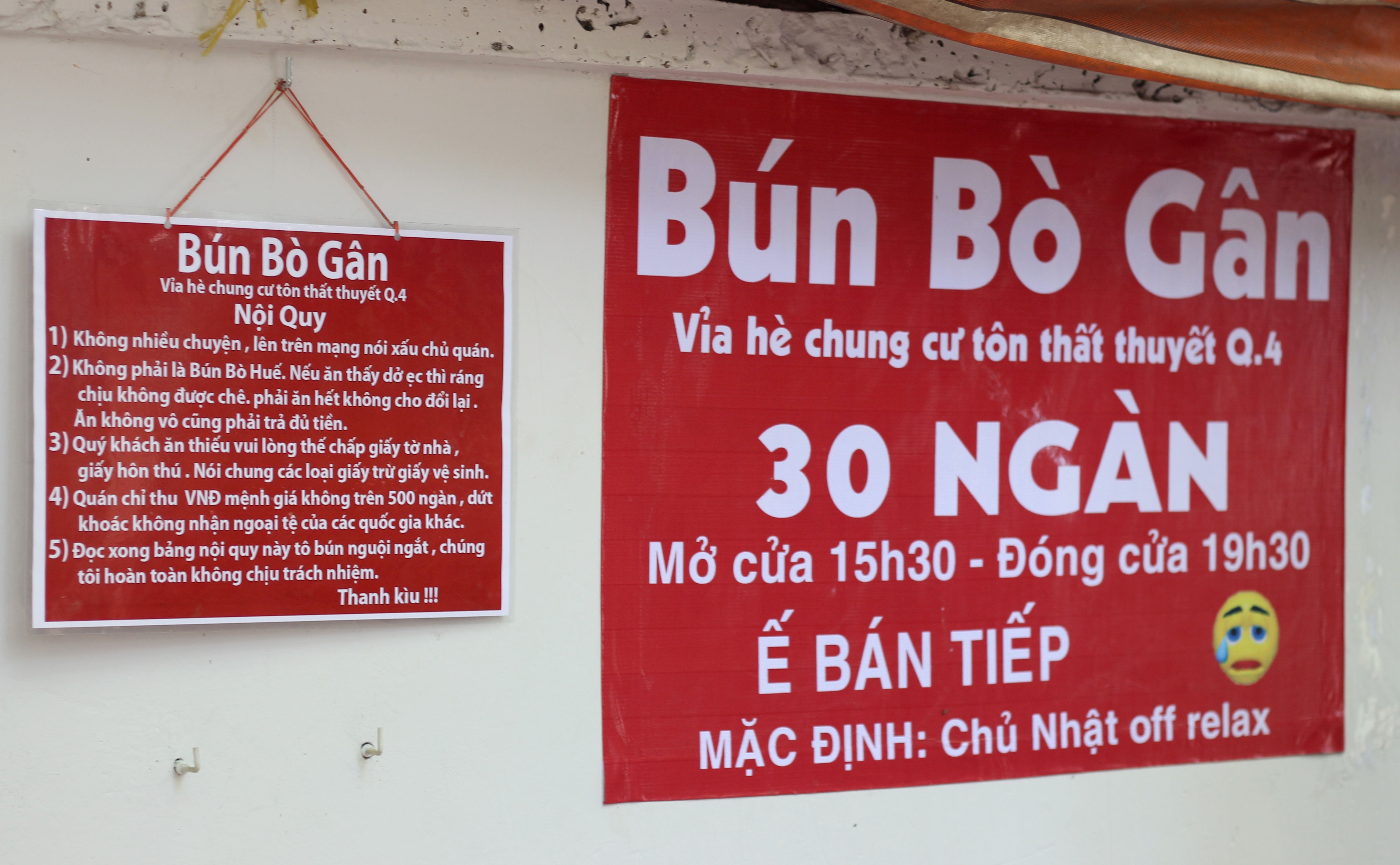 Bang noi quy quan bun bo co mot khong hai tren mang hinh anh