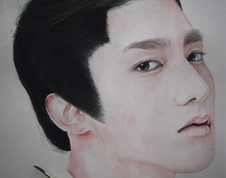 Buc chan dung Son Tung M-TP dang do hut 350.000 luot like hinh anh