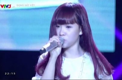 Clip Hai Yen tai The Voice - vong Giau mat hinh anh