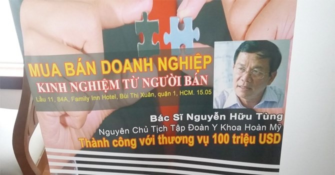 Hình ảnh quảng bá của hội thảo về M&A: “Mua bán doanh nghiệp, kinh nghiệm từ người bán”.
