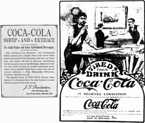Mẫu quảng cáo đầu tiên của Coca-Cola.