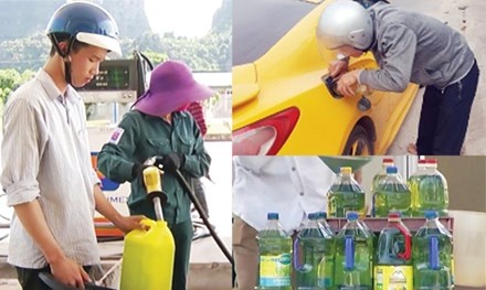 Nguoi dan Van Don mua xang nhu bia hoi anh 1