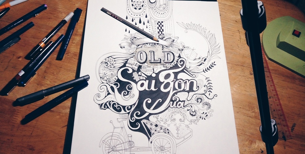 Phác thảo bìa tác phẩm.