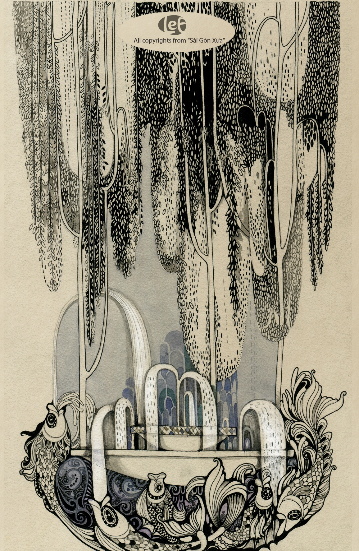 Bùng binh cây liễu