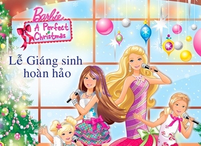 Le Giang sinh hoan hao cung Barbie hinh anh