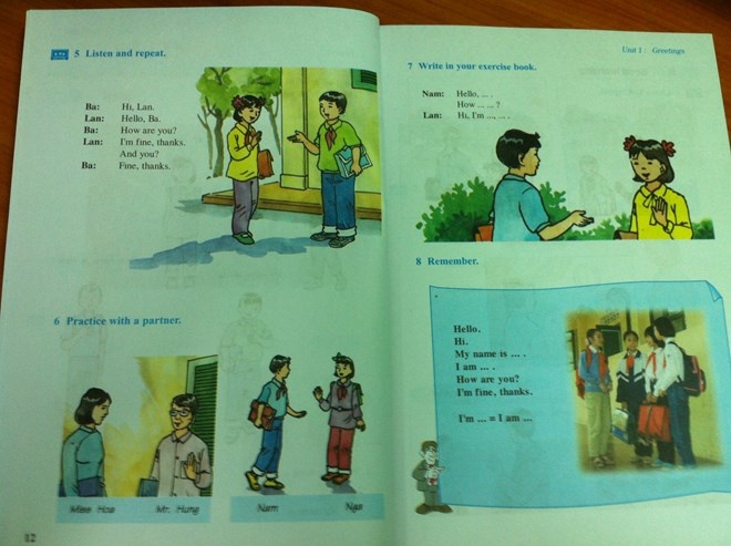 SGK tiếng Anh lớp 6 quay về những kiến thức sơ đẳng đầu tiên.