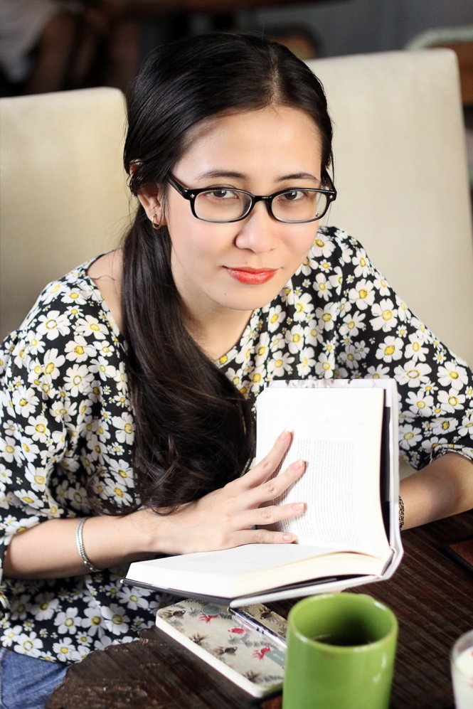 Thảo Dương - cô gái trẻ có niềm đam mê mãnh liệt với văn chương - Ảnh: Trà Mi.