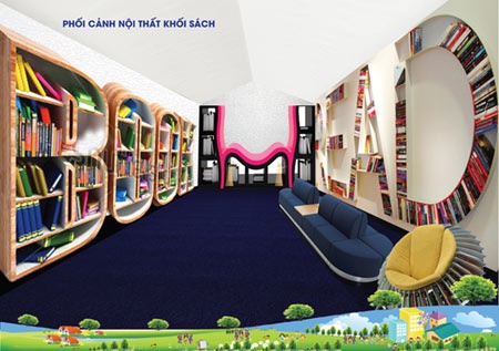 Thiết kế bên trong thế giới sách độc đáo dành cho các em nhỏ và phụ huynh -Ảnh BTC cung cấp.