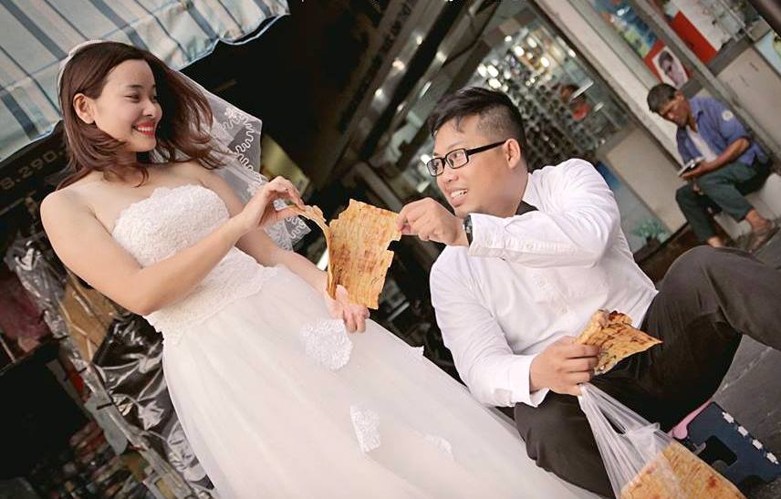 Anh 'Dam cuoi cho troi' cua cap doi yeu khong can to tinh hinh anh