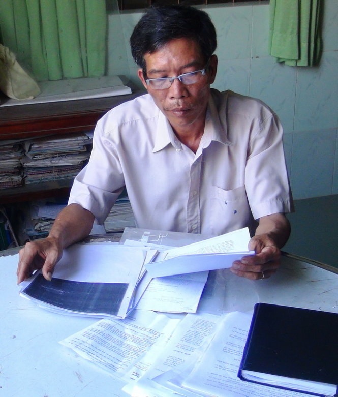 Ông Mai Văn Bi không còn làm hiệu trưởng - Ảnh: Sơn Bình.