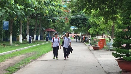 Sinh viên Trường ĐH Lao động- Xã hội. Ảnh: Lê Nguyễn.