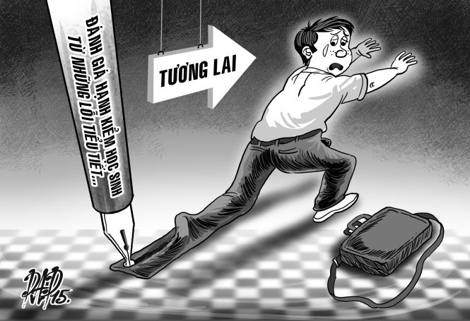 Xep hanh kiem hoc sinh: Nha truong khong phai noi ket an hinh anh