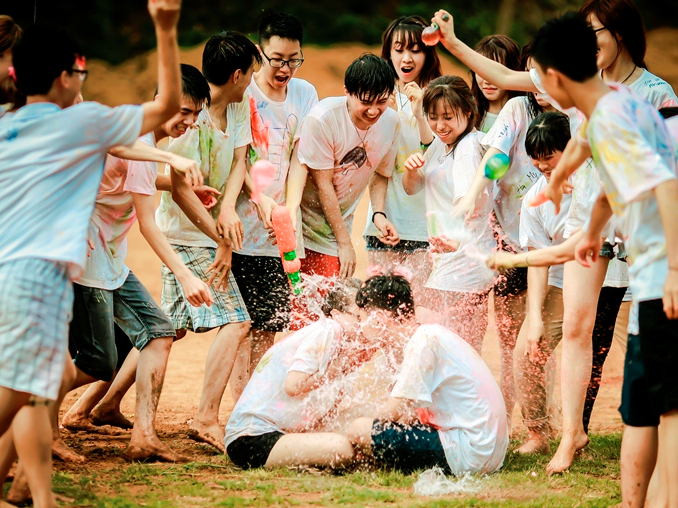 Anh ky yeu 'Xua tan nong buc ngay he' cua teen Son La hinh anh