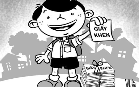 'Nhieu chau co giay khen qua' hinh anh
