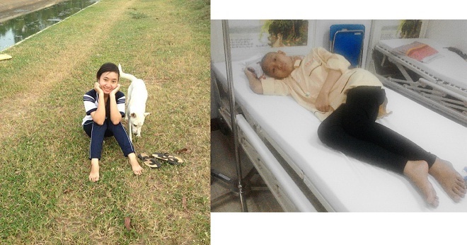 Phượng trước và sau khi bị bệnh