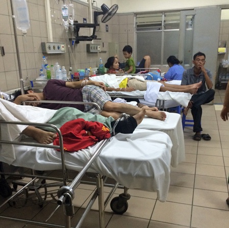 Bênh nhân tại Khoa chống độc, Bệnh viện Bạch mai.
