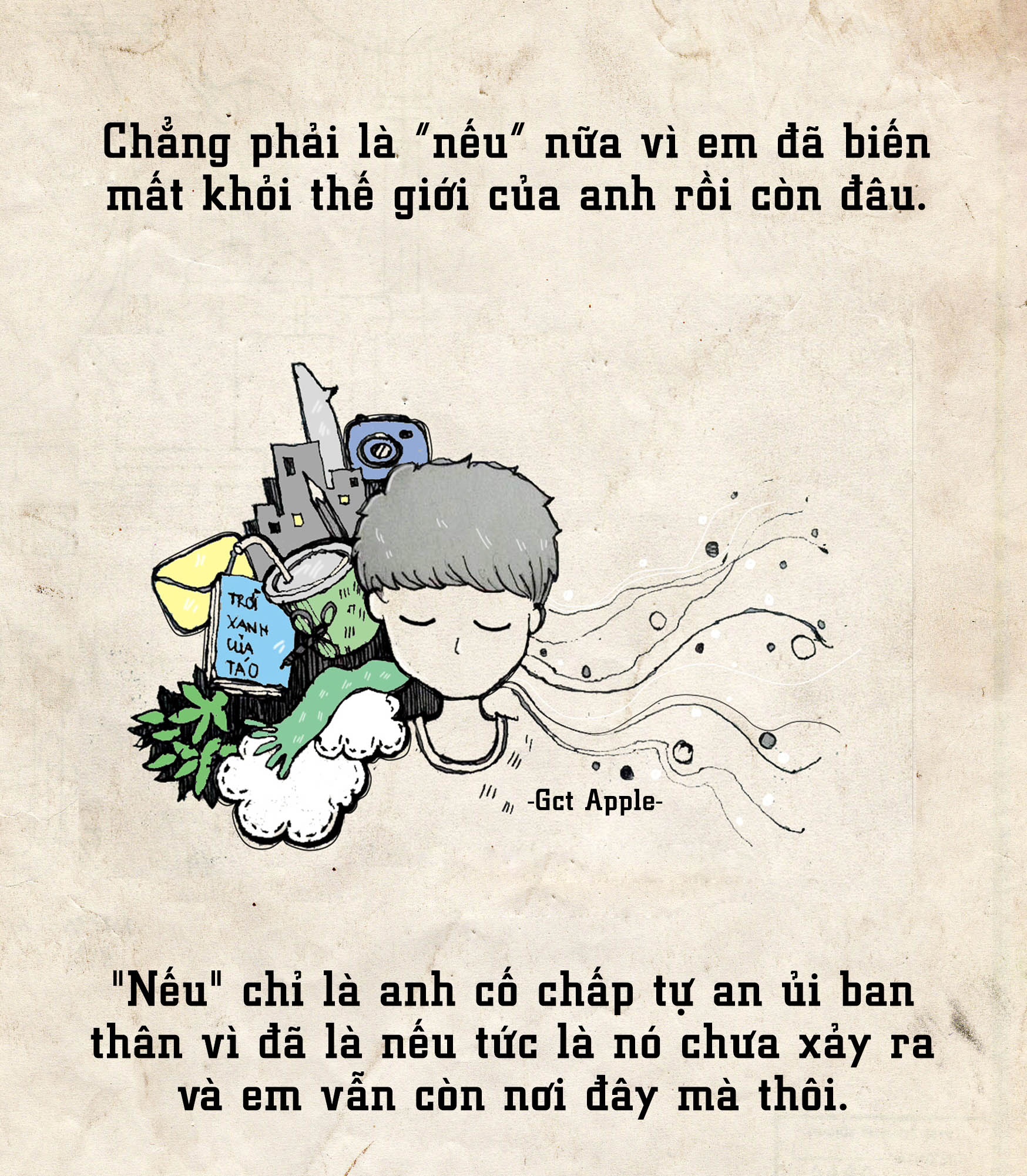 Nếu một ngày em biến mất... là tác phẩm mới nhất của Vũ Hữu Nhân (sinh năm 1994, sinh viên Đại học Xây dựng Hà Nội) - chàng tác giả được biết đến qua nhiều bộ tranh tình cảm, ý nghĩa như Gửi em... Người anh sắp yêu, Cho đi và nhận lại những gì từ người con gái ta yêu, Xin một vé đi tuổi thơ...  với ký danh Gct Apple. 