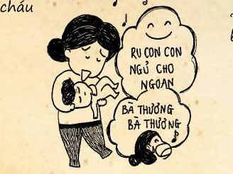 Tranh ve 'Co mot nguoi me mang ten... ba ngoai' gay chu y hinh anh
