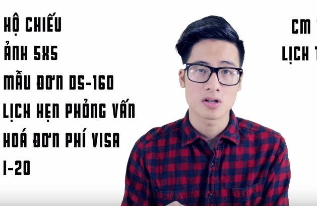 Bi quyet xin visa du hoc My cua vlogger noi tieng hinh anh
