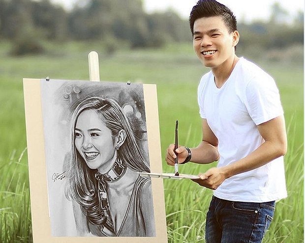 Chang trai mien Tay ve chan dung hang tram sao Viet hinh anh