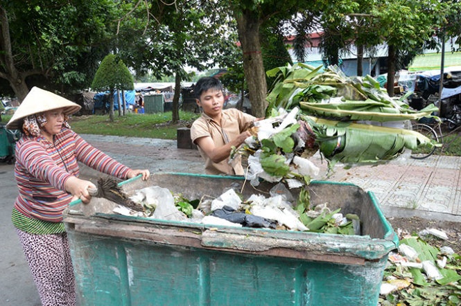 Cau be quet rac vao dai hoc hinh anh