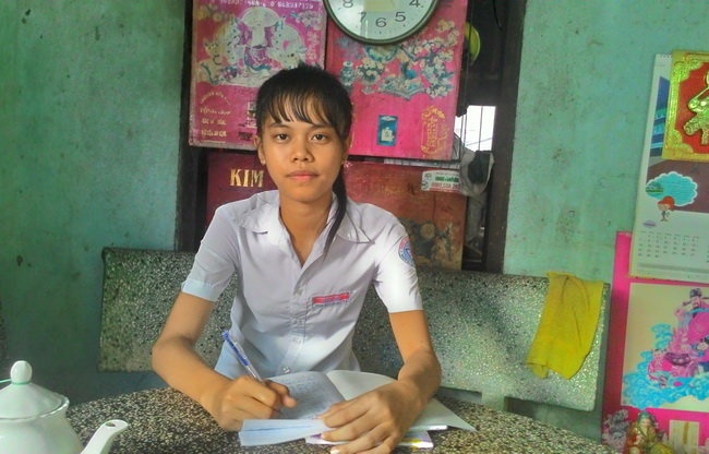 Em Đặng Lê Mỹ Hạnh - Ảnh: P. Tuyết.