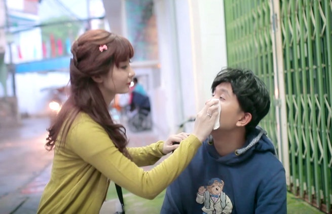 Clip 'Am tham ben em' cua cap doi Duc Anh - Huyen Trang P1 hinh anh