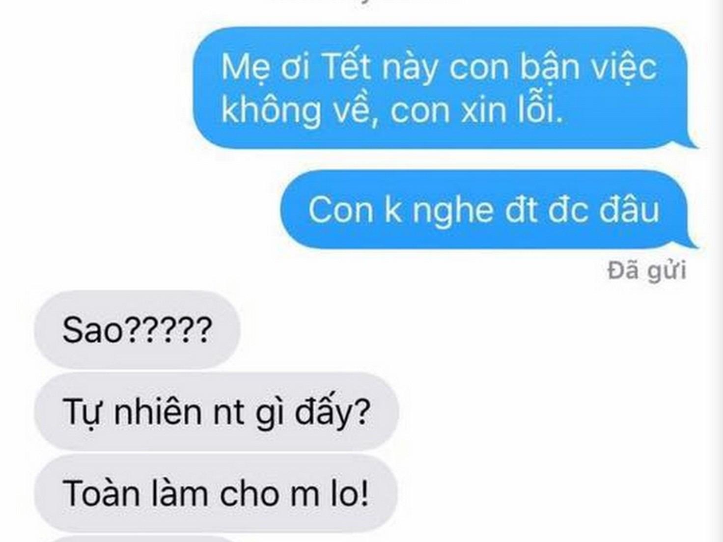 Trao luu nhan tin 'Tet nay con khong ve' thu phan ung bo me hinh anh