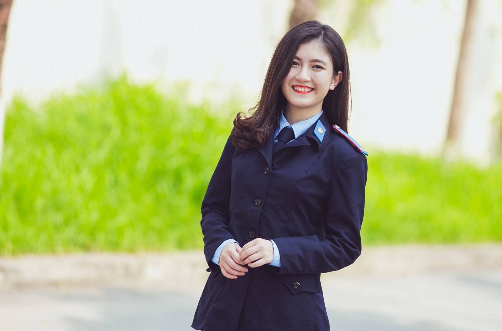 nu sinh Hoc vien canh sat anh 3