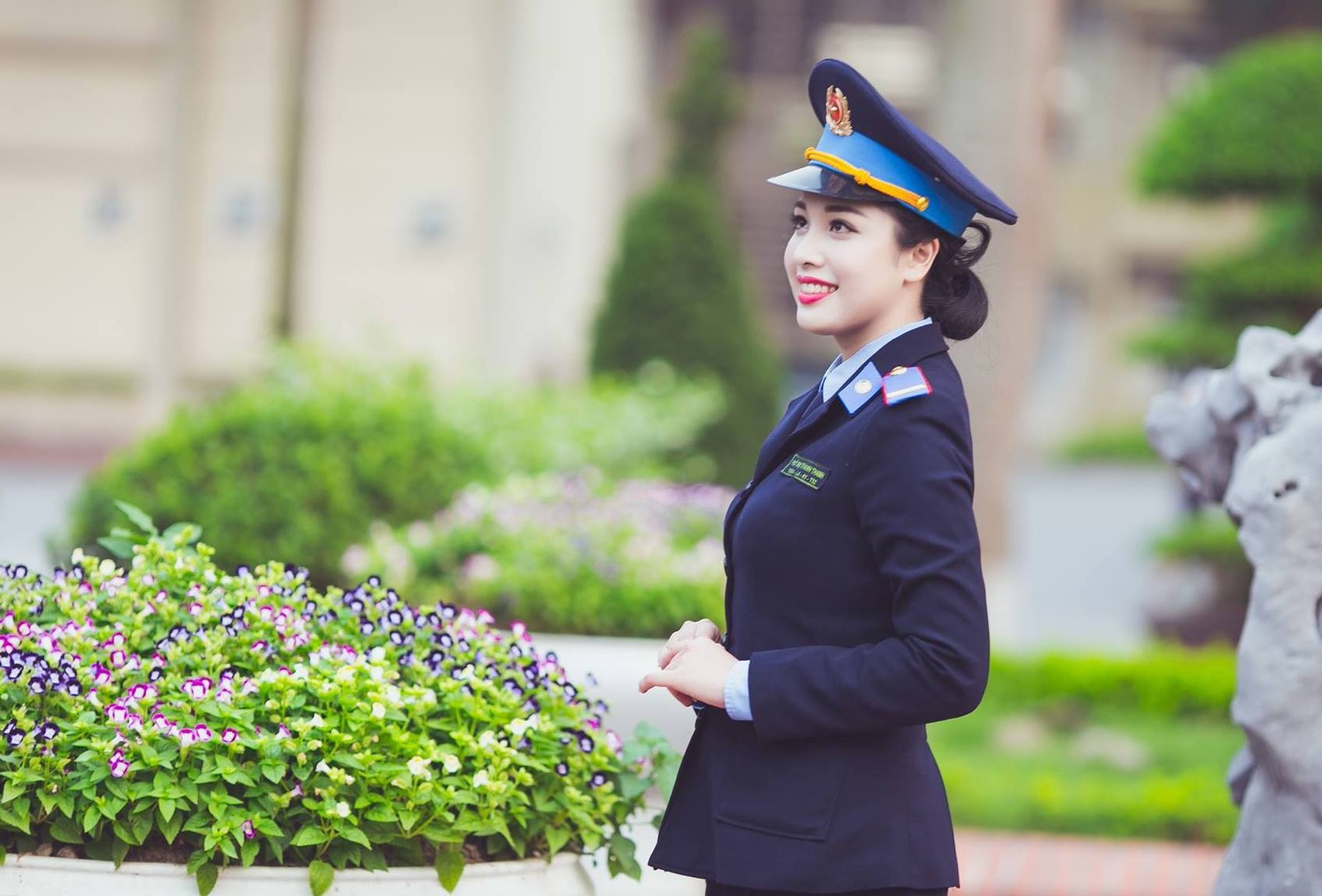 nu sinh Hoc vien canh sat anh 5