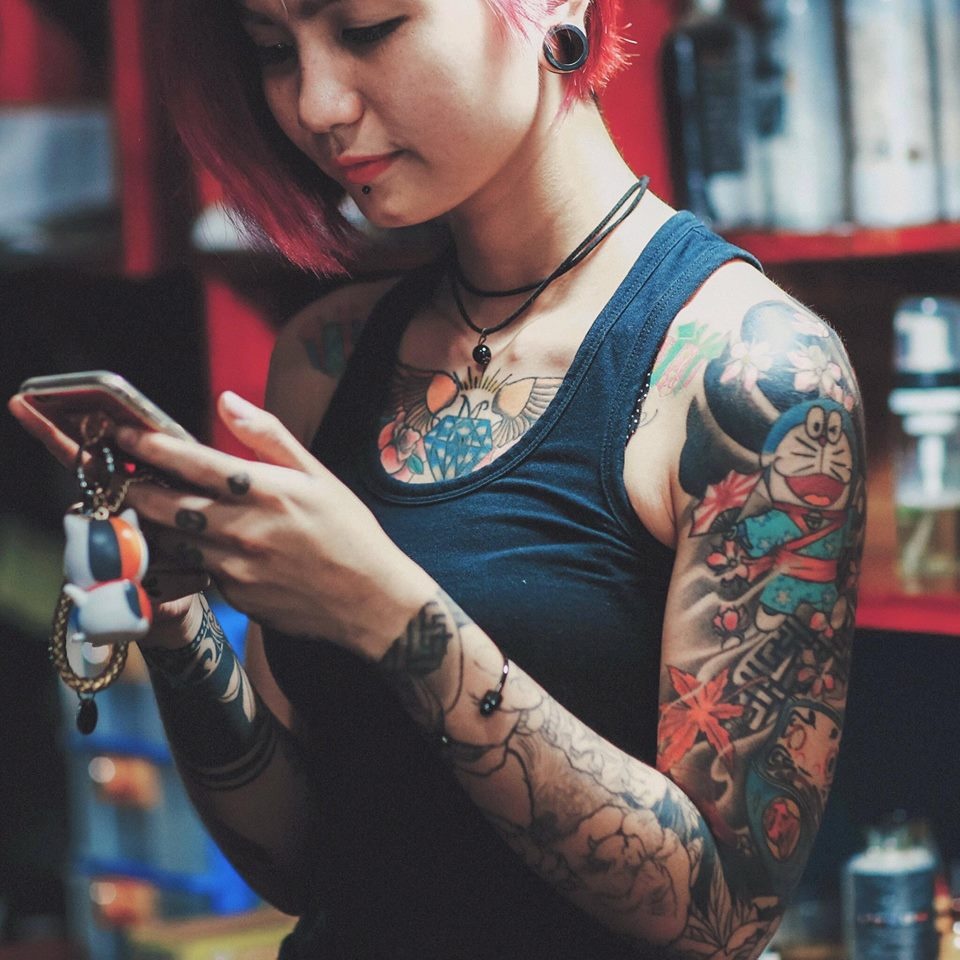 co gai xam hinh Doraemon anh 5