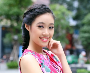Khanh Van nguong khi duoc goi la  Miss Ao Dai 2013 hinh anh